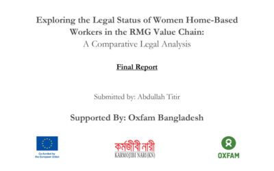 Comparative Legal Analysis: Legal Rights of Women HBW in the RMG Value Chain